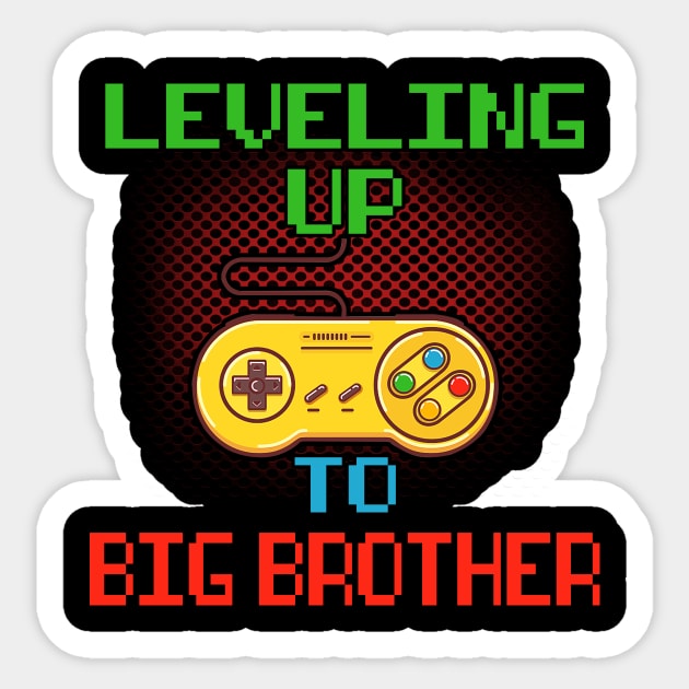 Promoted To Big Brother T-Shirt Unlocked Gamer Leveling Up Sticker by wcfrance4